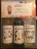 Mängden socker i Coffret sirops pour thés glacés