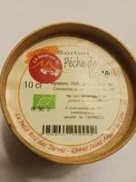 Mängden socker i sorbet pêche de vigne