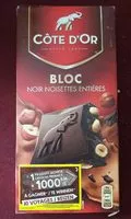 Bloc noir noisettes entières