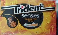 Mängden socker i Trident Senses - Tropical mix