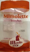 Mängden socker i Mimolette tranches (24% MG)