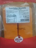 Mängden socker i Tranchettes mimolette