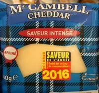 Mängden socker i Mc Cambell Cheddar (35,3 % MG)