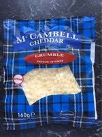 Mängden socker i Fromage Cheddar mature Mc Cambell râpé, saveur intense