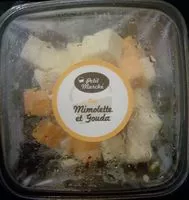 Mängden socker i Dés de mimolette et gouda