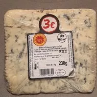 Mängden socker i Bleu d'Auvergne
