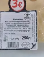 Mängden socker i Maasdam