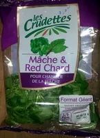 Mängden socker i Mâche & Red Chard