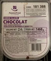 Mängden socker i Créme glacée chocolat