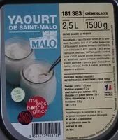 Mängden socker i Yaourt glacé de saint malo