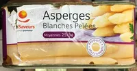 Mängden socker i Asperges blanches pelées moyennes