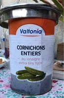 Mängden socker i Cornichons entiers