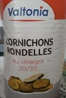 Mängden socker i Cornichons rondelles au vinaigre