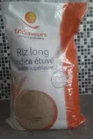 Mängden socker i Riz long indica étuvé qualité supérieure