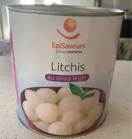 Mängden socker i Litchis au sirop léger