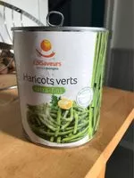Mängden socker i Haricots verts extra- fins