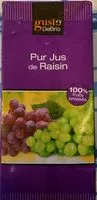 Mängden socker i Pur Jus de Raisin