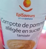 Mängden socker i Compote de pommes allégée en sucre tamisée
