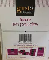 Mängden socker i Sucre en poudre