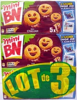 Mängden socker i Mini BN Goût Chocolat (lot de 3)