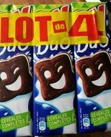 Mängden socker i Biscuits Duo chocolat et vanille BN