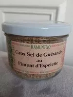 Mängden socker i Gros sel de Guerande  au piment d'Espelette