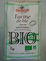 Mängden socker i Farine de blé T 80 semi-complète