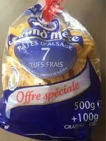 Mängden socker i Pâtes d'alsace 7 oeufs frais