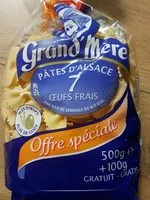 Mängden socker i Pâtes d'Alsace