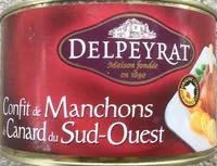 Mängden socker i Manchons de canard confits igp