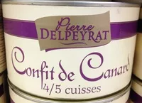 Mängden socker i Confit de canard