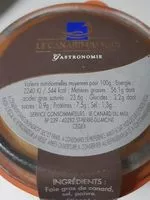 Mängden socker i Foie Gras de canard entier