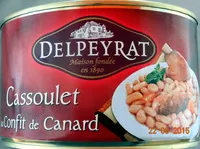 Mängden socker i Cassoulet au confit de canard
