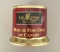 Mängden socker i Bloc De Fois Gras De Canard, 160 Grammes, Marque Les Mestres Du Goût