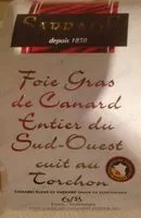 Mängden socker i Foie gras de canard entier du sud ouest