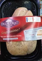Mängden socker i Foie gras de canard extra Simplissime !