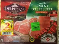 Mängden socker i Jambon de Bayonne Frotté au Piment d'Espelette