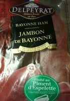 Mängden socker i Jambon de Bayonne au piment d'Espelette