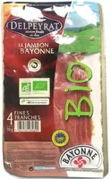 Mängden socker i Jambon de Bayonne - 4 fines tranches