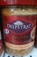 Mängden socker i Cassoulet au confit de canard sauce au foie gras