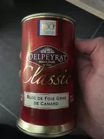 Mängden socker i Bloc de Foie Gras de Canard