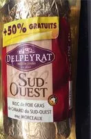 Mängden socker i Bloc de Foie gras de canard du sud ouest avec morceaux