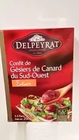 Mängden socker i Confit de Gésiers de Canard du Sud-Ouest Entiers