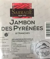 Mängden socker i Jambon des pyrenees