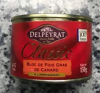Mängden socker i Classic Bloc de Foie Gras de Canard à l’Armagnac