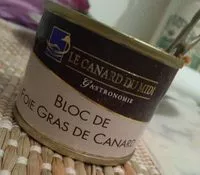 Mängden socker i Bloc de foie gras de canard