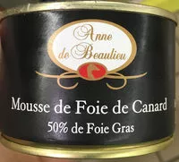 Mängden socker i Mousse de Foie de Canard