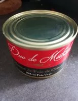 Mängden socker i Mousse de foie de canard