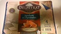 Mängden socker i Jambon sec des Pyrénées Delpeyrat