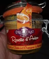 Mängden socker i Foie gras de canard entier cuit en gelée